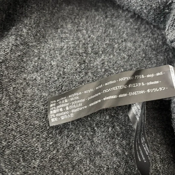 Zara Dark Button Down V-Neck Cardigan Sweater - Picture 8 of 11